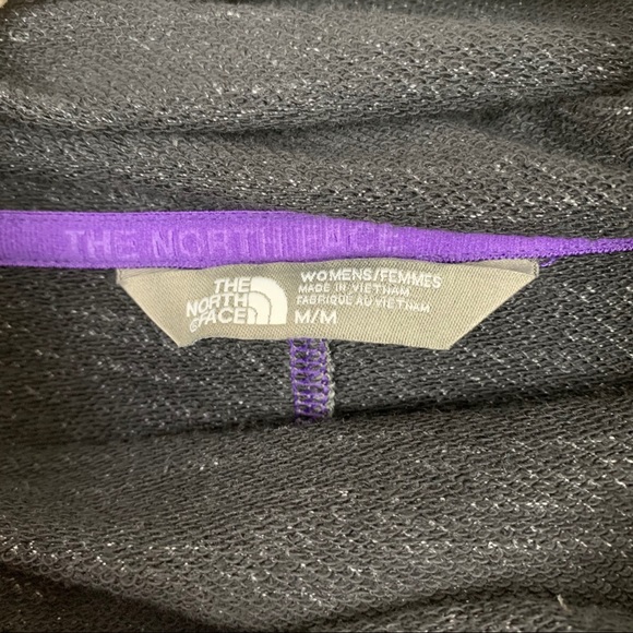 THE NORTH FACE Harmony Park Pullover Gray w/ Purple Size Medium - Picture 7 of 9